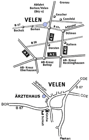 Skizze zur Anfahrt